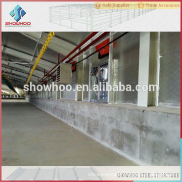 Showhoo low price steel frame structure broiler poultry house for emerging countries